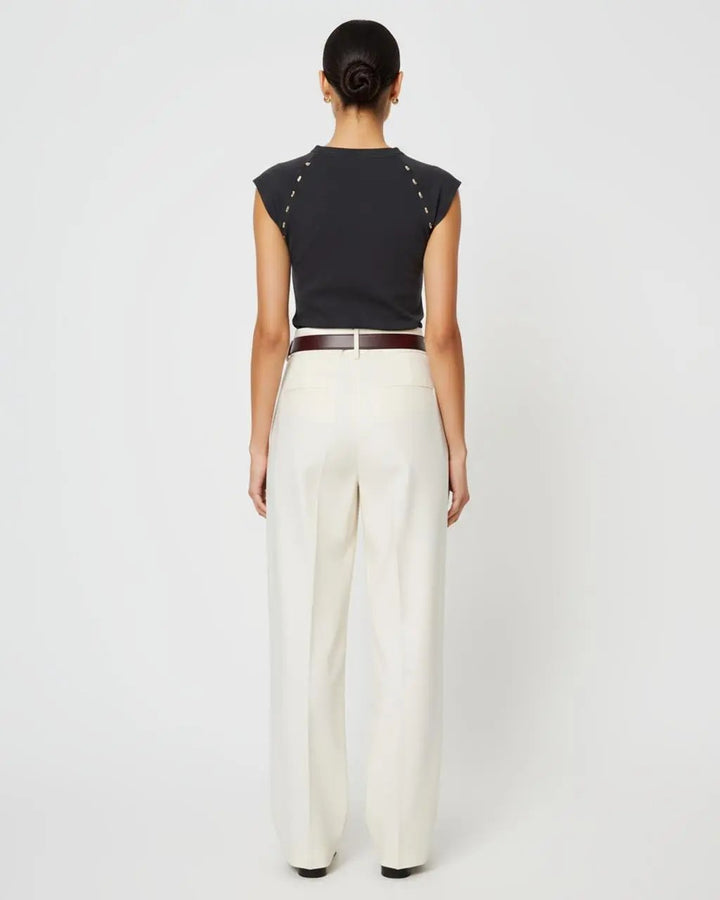 Round-Neck Sleeveless Fitted Top SOLACE