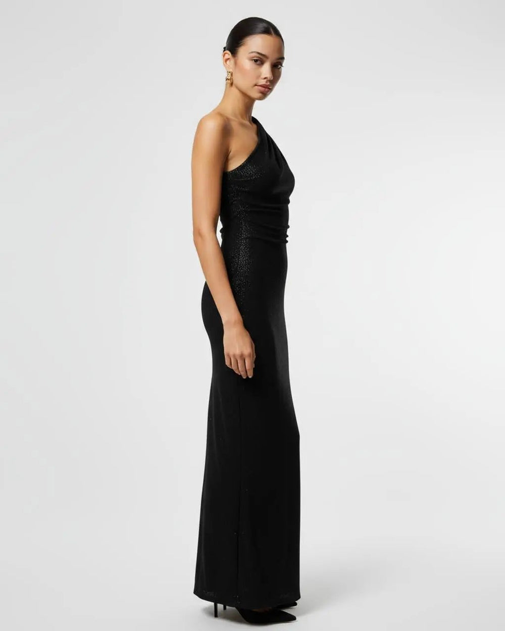 One-Shoulder Fitted Maxi Dress SOLACE