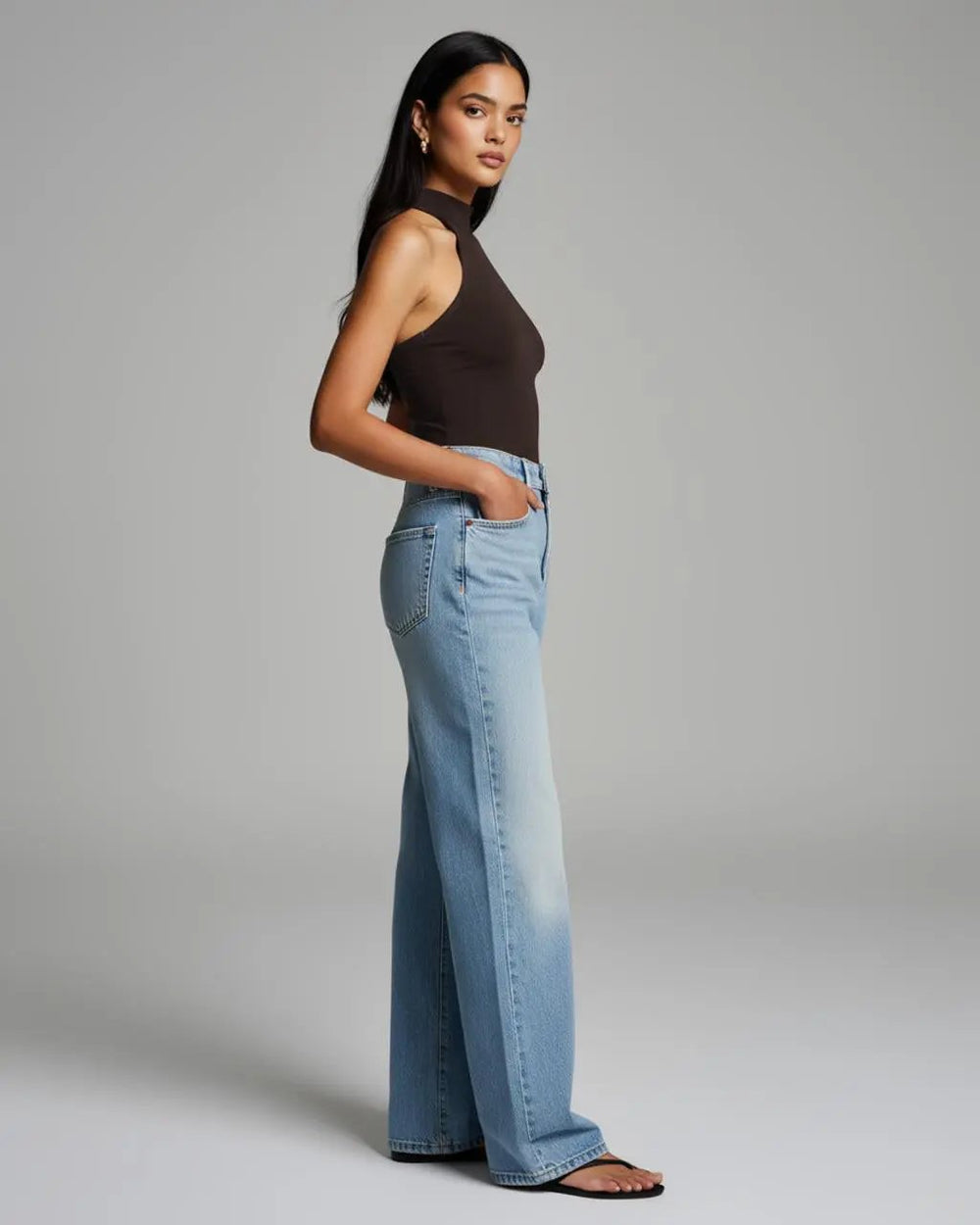 High-Neck Halter Fitted Top SOLACE