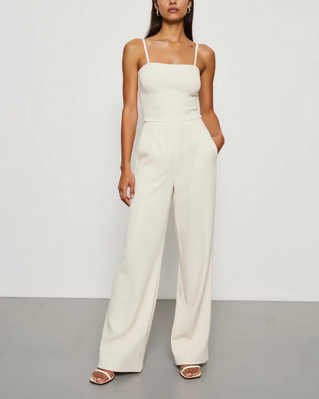 Spaghetti-Strap Wide-Leg Jumpsuit SOLACE