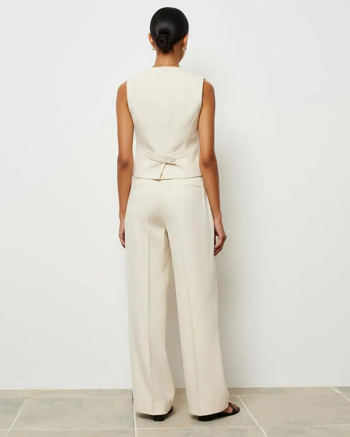 V-neck Sleeveless Vest and Pants Set SOLACE