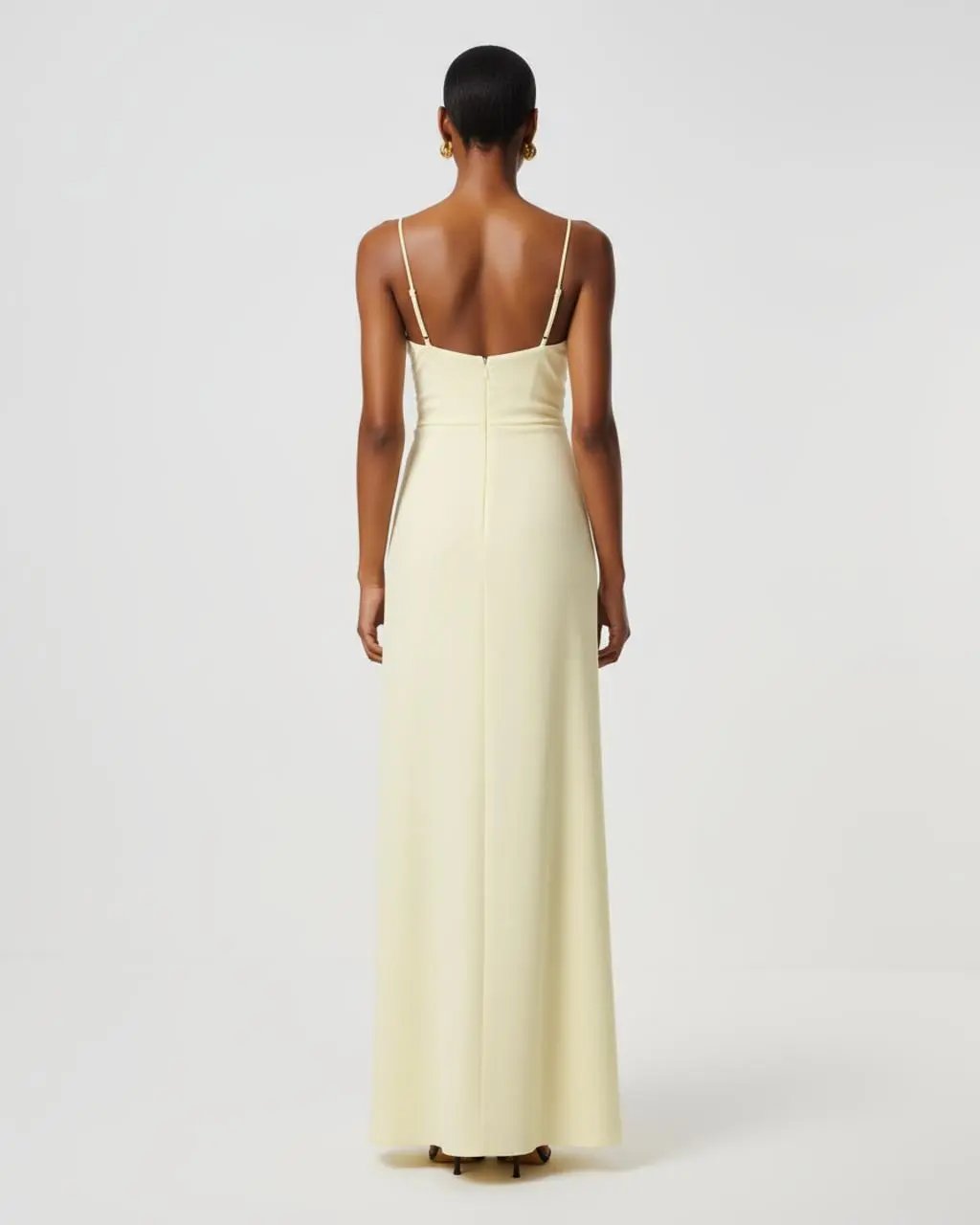 V-Neck Spaghetti Strap Wrap Maxi Dress SOLACE
