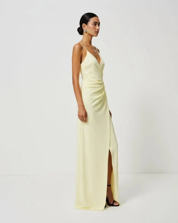 Strapless Front-Slit Wrap Gown SOLACE