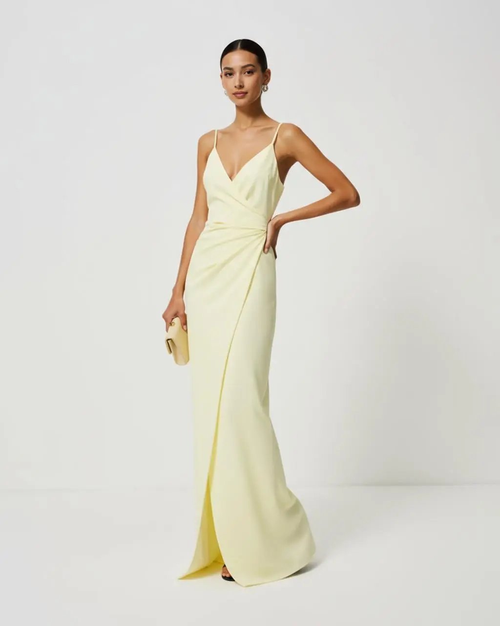 Strapless Front-Slit Wrap Gown SOLACE