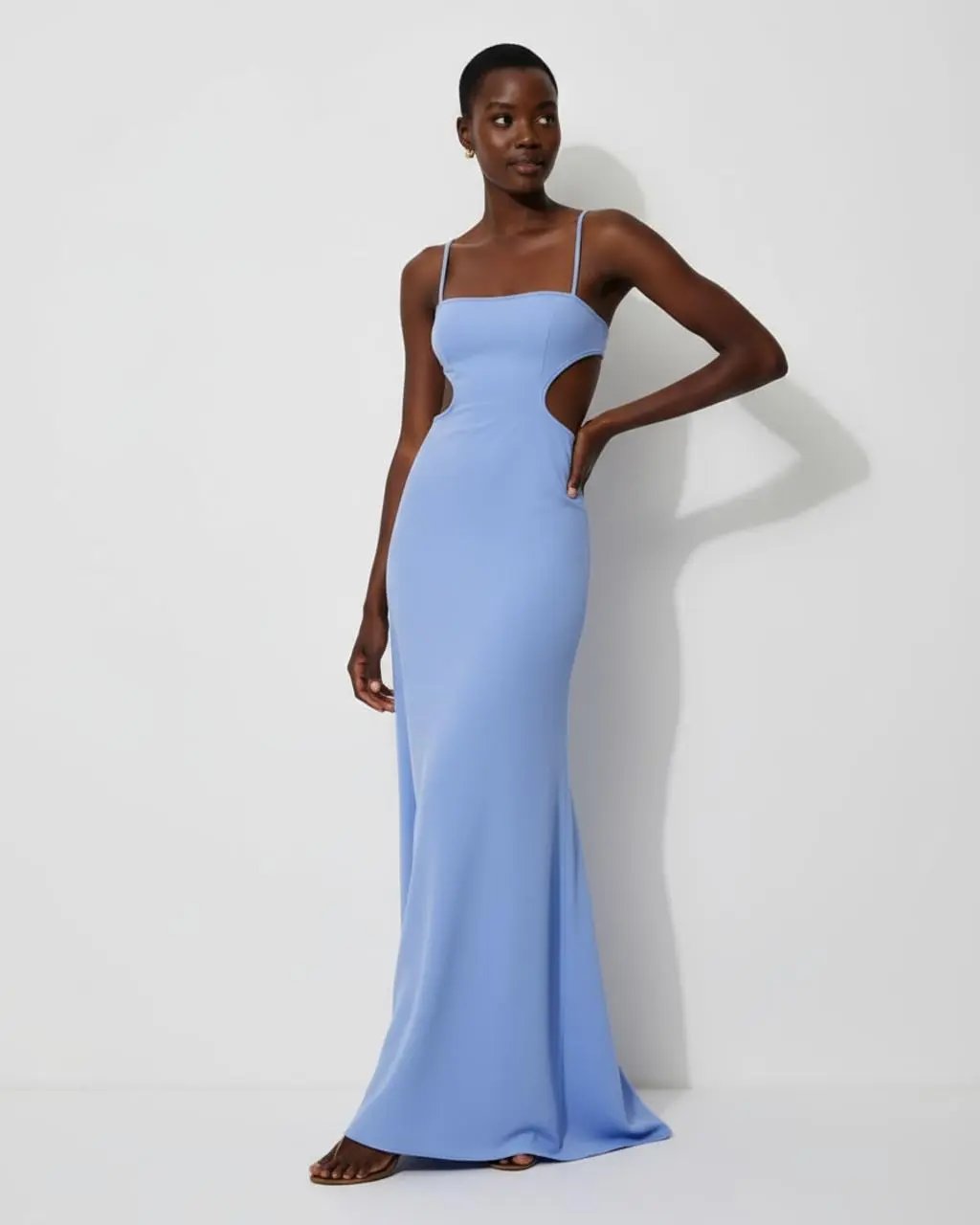 Waist-Cutout Strapless Maxi Dress SOLACE