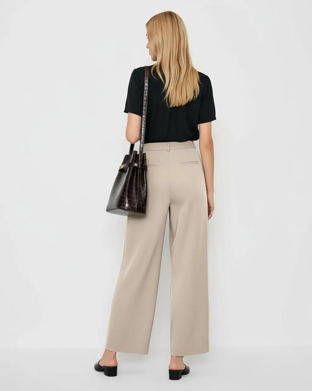 Front Pleat Loose-Fit Suit Pants SOLACE
