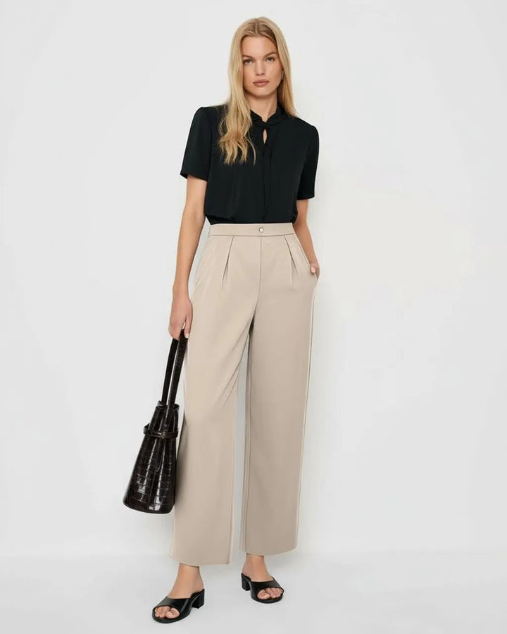 Front Pleat Loose-Fit Suit Pants SOLACE