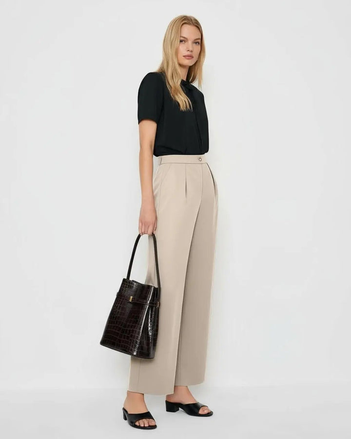 Front Pleat Loose-Fit Suit Pants SOLACE