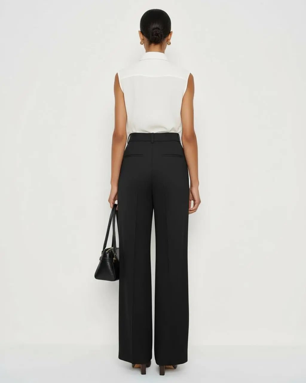 Single Button Straight-Leg Pants SOLACE