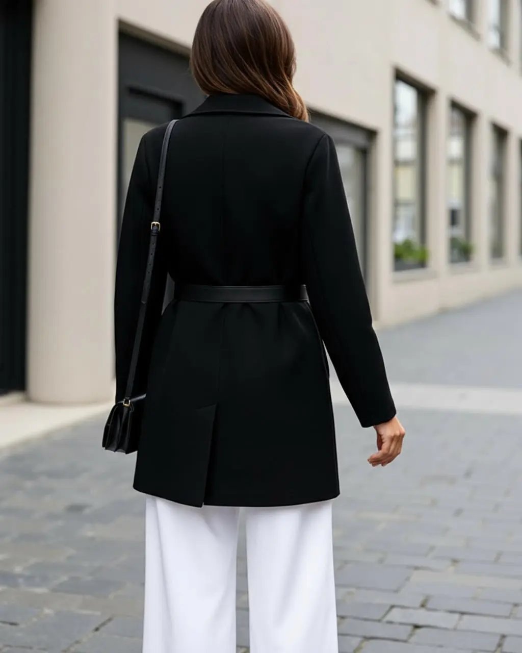 Shawl Collar Single Breasted Mid-Thigh Coat SOLACE