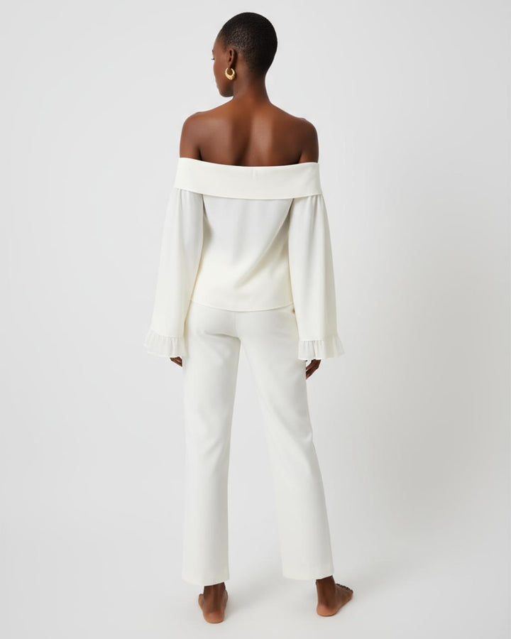 Bell Sleeve Off The Shoulder Tie Top SOLACE