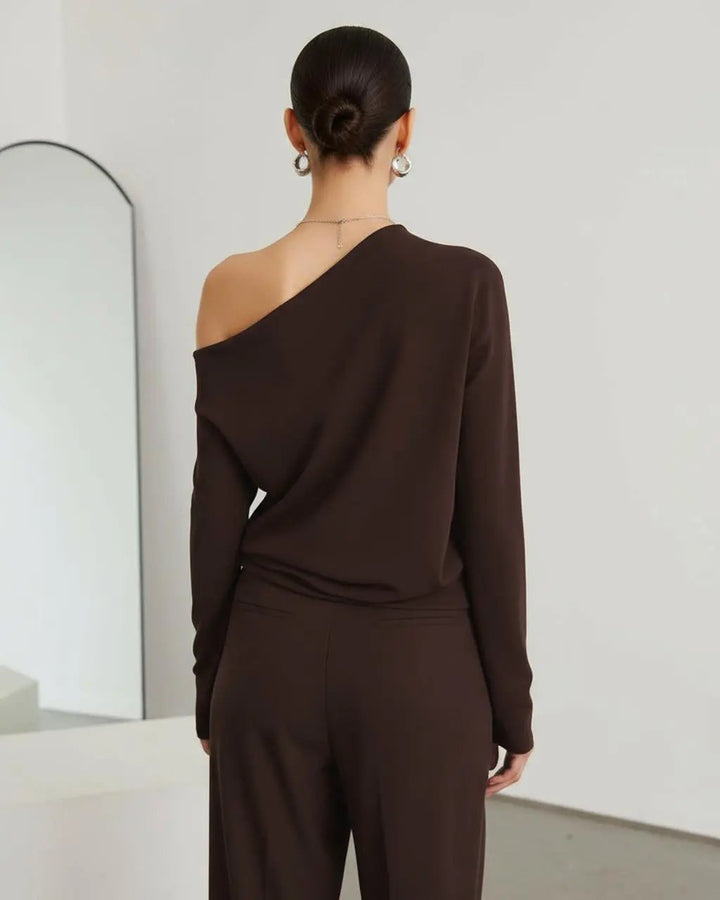 Asymmetrical Off Shoulder Top SOLACE