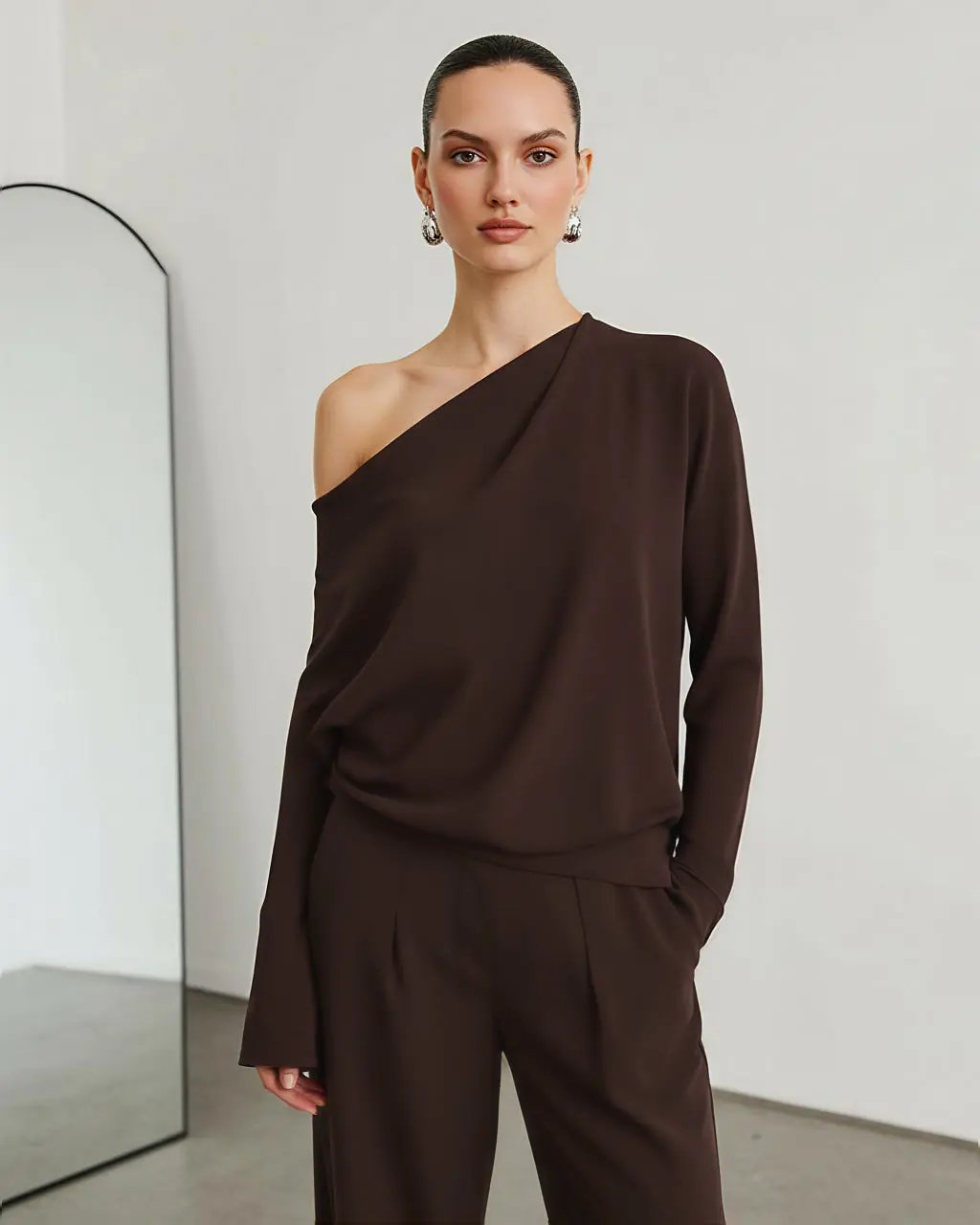 Asymmetrical Off Shoulder Top SOLACE