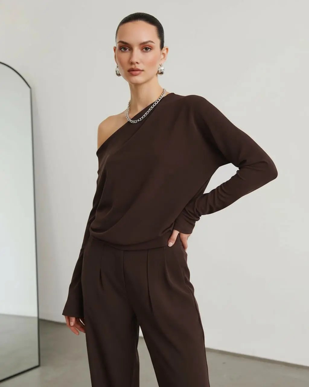 Asymmetrical Off Shoulder Top SOLACE