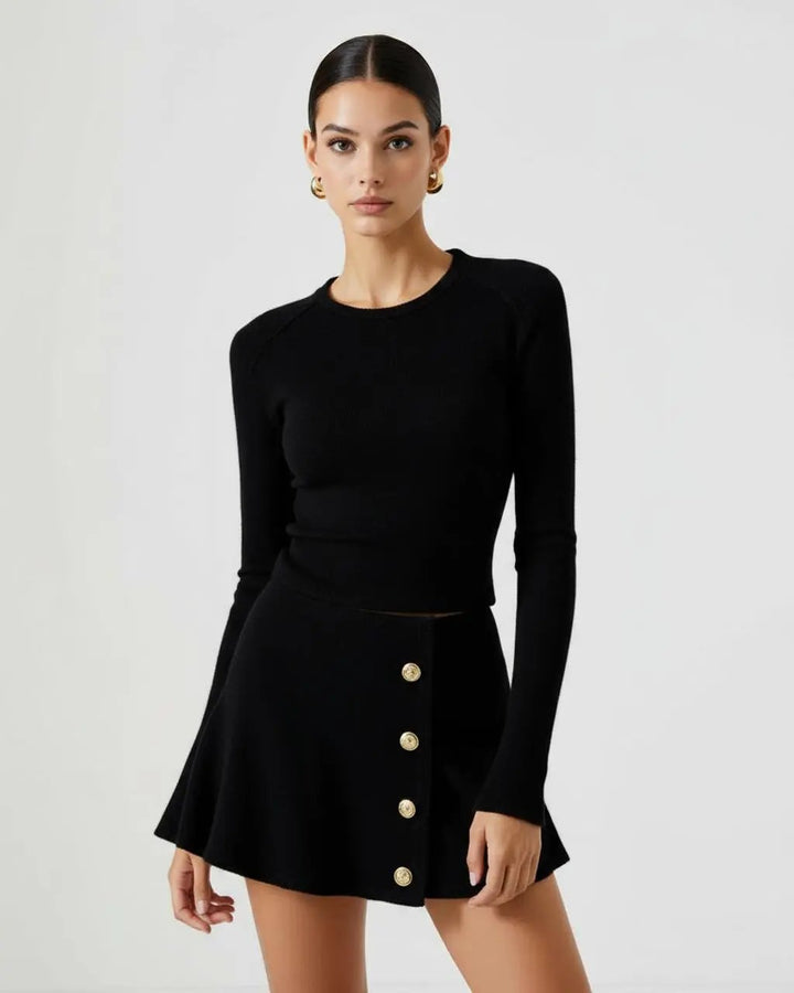 Casual Crew Neck Mini Dress SOLACE