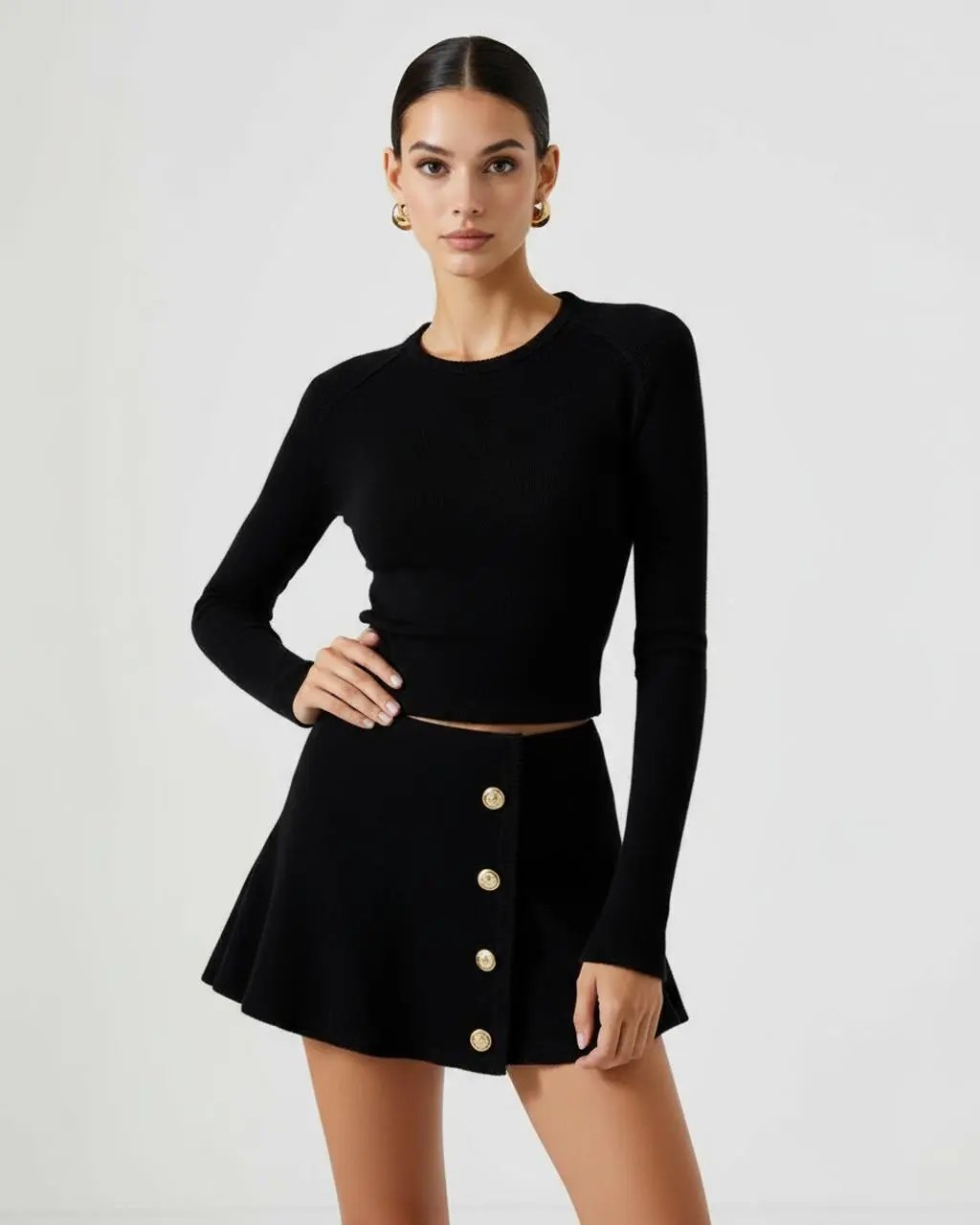 Casual Crew Neck Mini Dress SOLACE