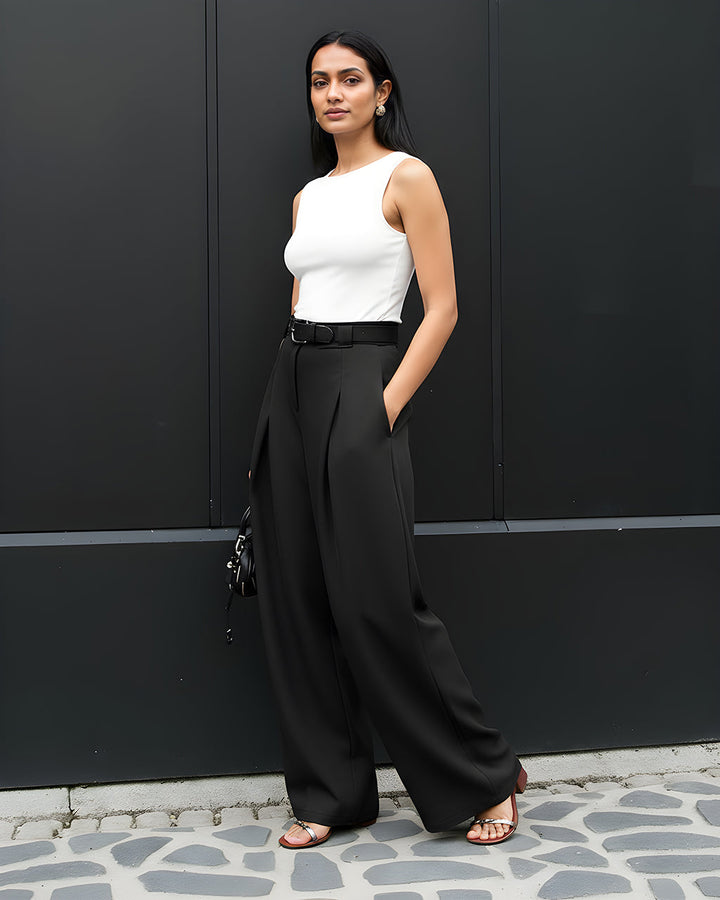 High Waist Pants Casual Wide Leg Long Pants SOLACE
