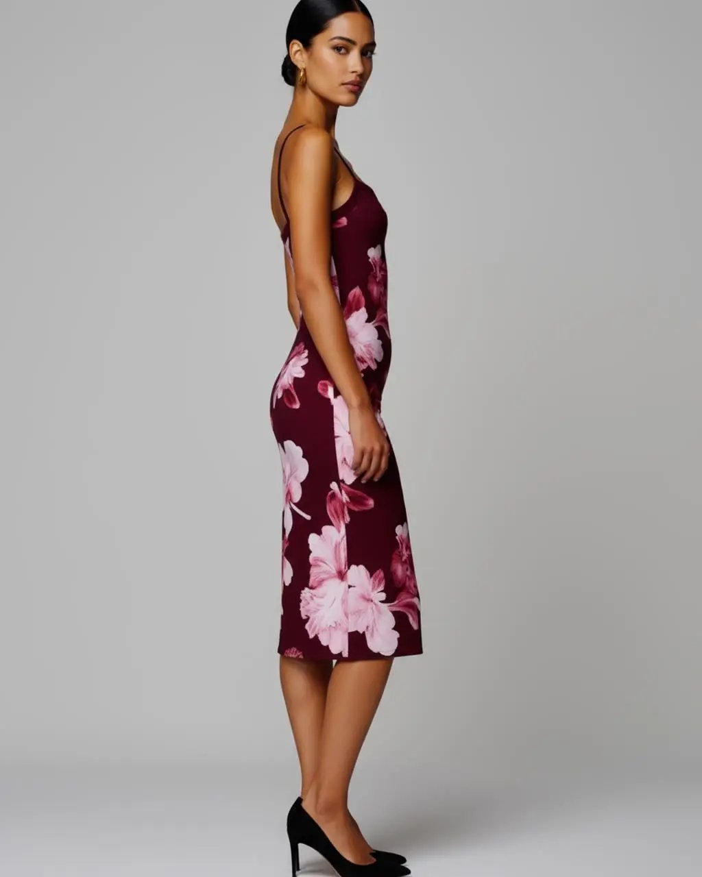 Floral Print Spaghetti Strap Dress SOLACE