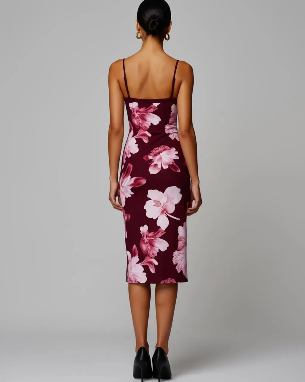 Floral Print Spaghetti Strap Dress SOLACE