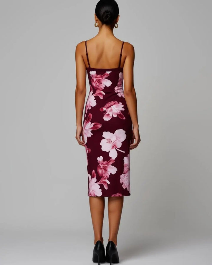 Floral Print Spaghetti Strap Dress SOLACE