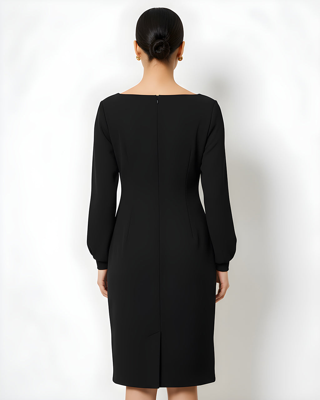 Square Neckline Knee-Length Dress SOLACE