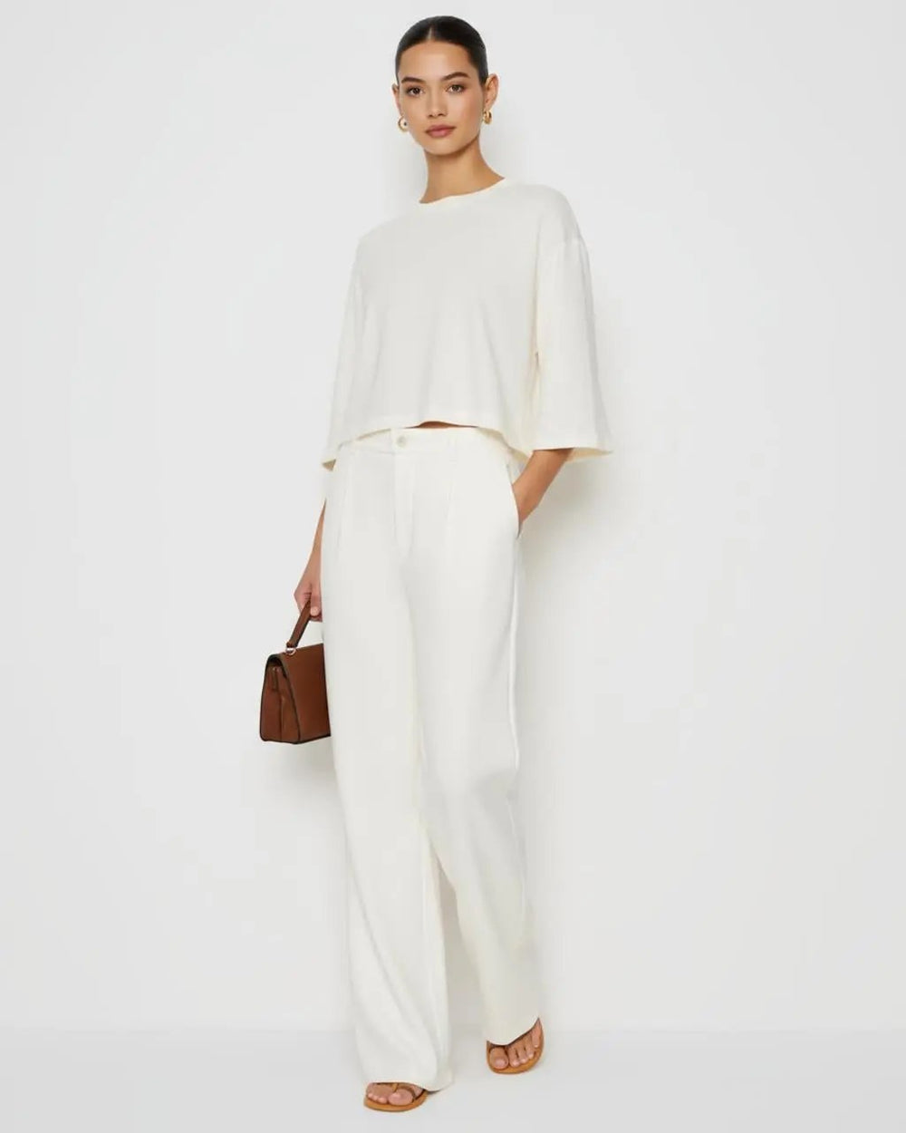 Short-Sleeve Crew Neck Top SOLACE