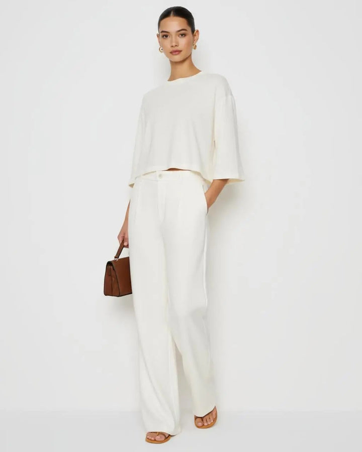 Short-Sleeve Crew Neck Top SOLACE