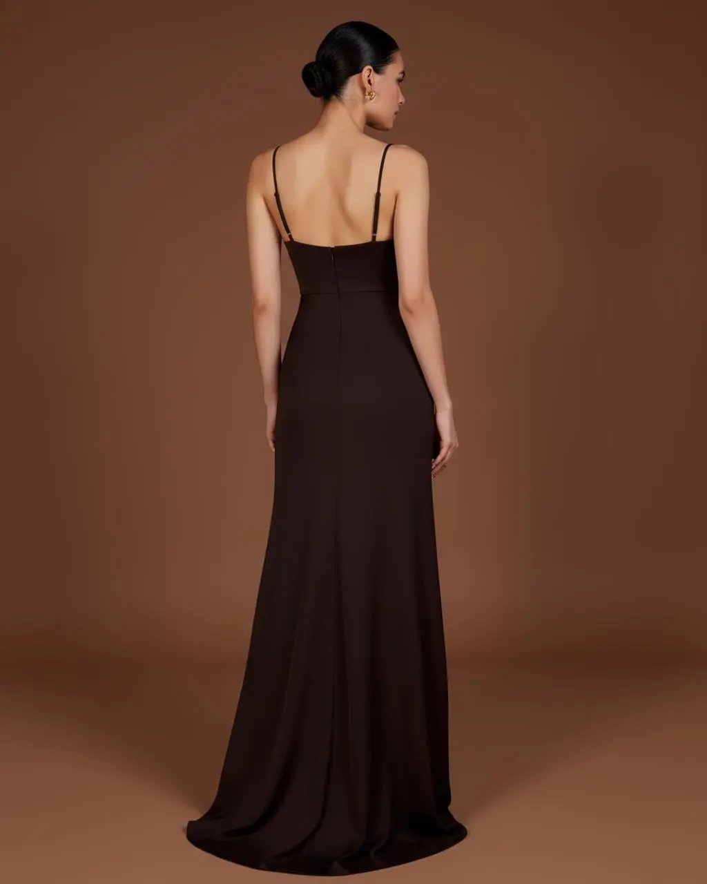 V-Neck Spaghetti Strap Side Slit Maxi Dress SOLACE